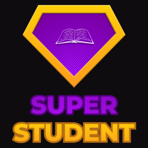 Super Student - Męska Bluza Czarna