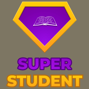Super Student - Męska Koszulka Khaki
