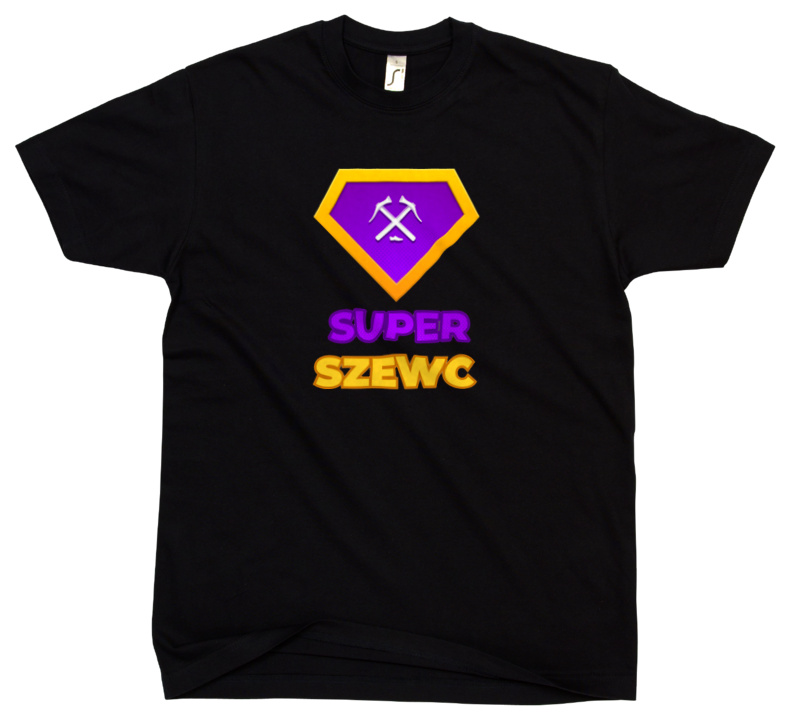 Super Szewc - Męska Koszulka Czarna