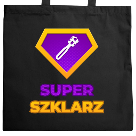 Super Szklarz - Torba Na Zakupy Czarna