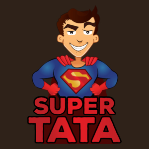 Super Tata - Męska Koszulka Czekoladowa