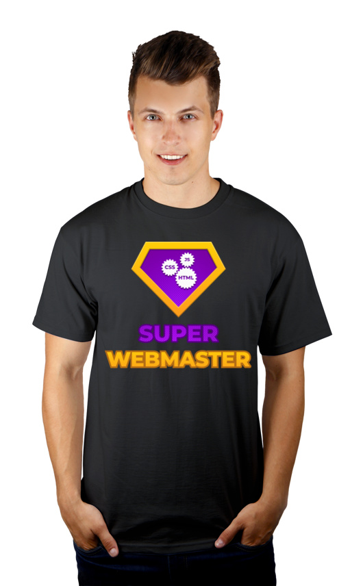 Super Webmaster - Męska Koszulka Szara