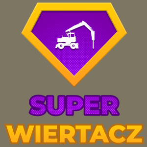 Super Wiertacz - Męska Koszulka Khaki
