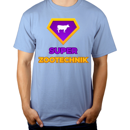 Super Zootechnik - Męska Koszulka Błękitna