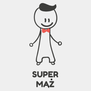 Super mąż - Męska Koszulka Biała