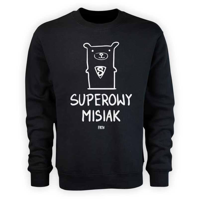 Superowy Misiak - Męska Bluza Czarna