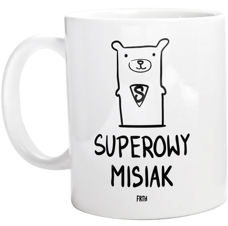 Superowy Misiak - Kubek Biały