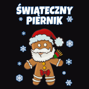 Świąteczne Piernik - Męska Bluza z kapturem Czarna