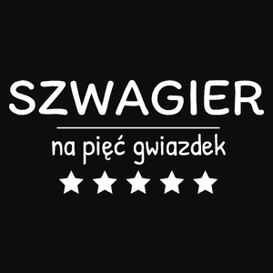 Szwagier Na 5 Gwiazdek - Męska Bluza z kapturem Czarna
