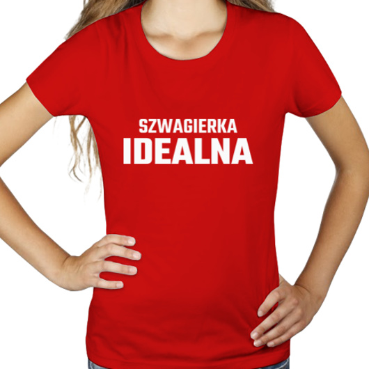 Szwagierka Idealna - Damska Koszulka Czerwona