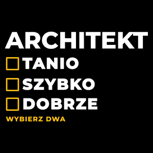 Szybko Tanio Dobrze Architekt - Torba Na Zakupy Czarna