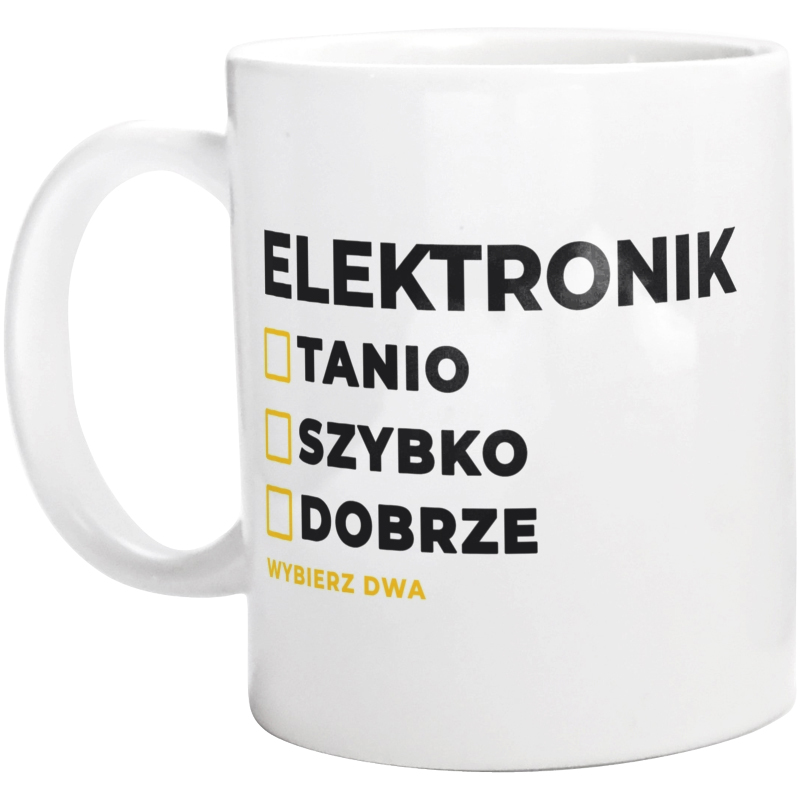 Szybko Tanio Dobrze Elektronik - Kubek Biały