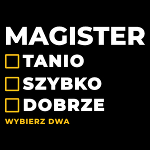 Szybko Tanio Dobrze Magister - Torba Na Zakupy Czarna