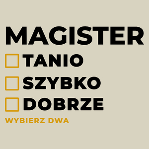 Szybko Tanio Dobrze Magister - Torba Na Zakupy Natural