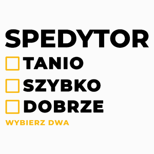 Szybko Tanio Dobrze Spedytor - Poduszka Biała