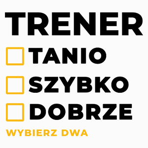 Szybko Tanio Dobrze Trener - Poduszka Biała