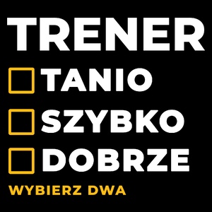 Szybko Tanio Dobrze Trener - Torba Na Zakupy Czarna