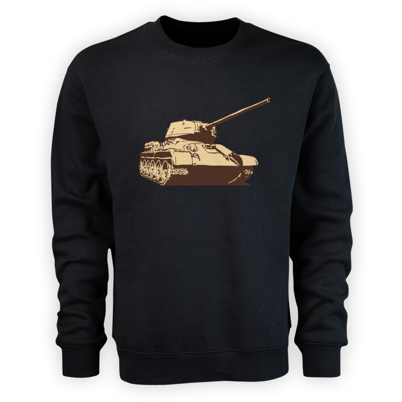 T-shirt w czołg - Męska Bluza Czarna