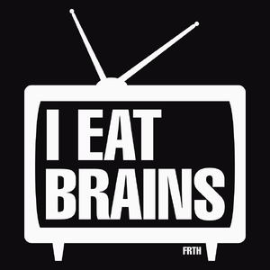 TV - I Eat Brins - Męska Koszulka Czarna