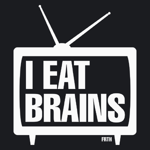 TV - I Eat Brins - Damska Koszulka Czarna