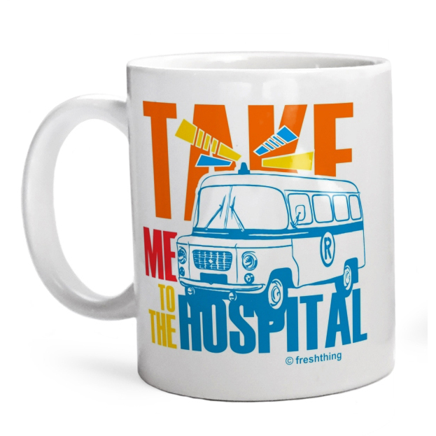 Take Me To The Hospital - Kubek Biały