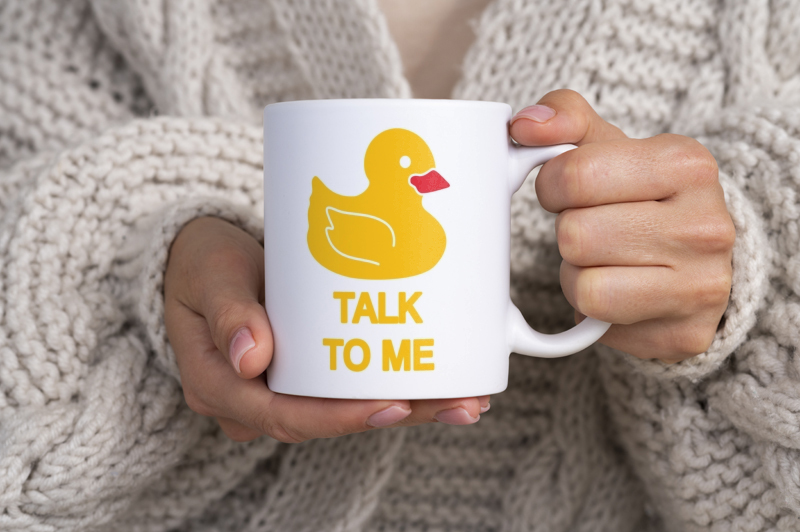 Talk To Me Duck  - Kubek Biały