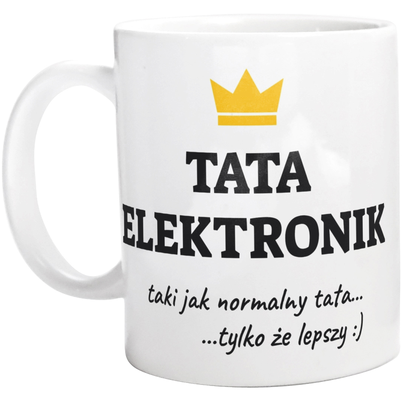 Tata Elektronik Lepszy - Kubek Biały