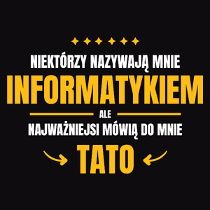 Tata Informatyk - Męska Bluza Czarna