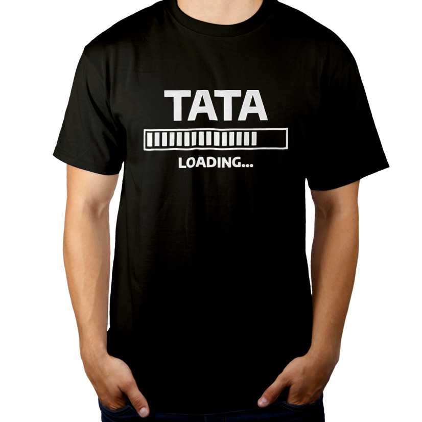 Tata Loading - Męska Koszulka Czarna