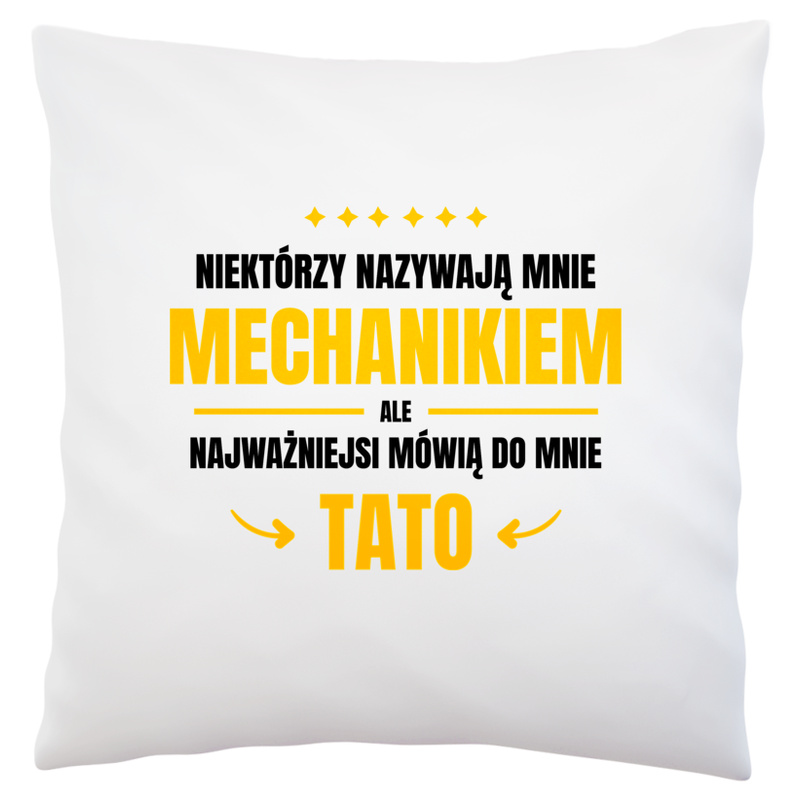 Tata Mechanik - Poduszka Biała