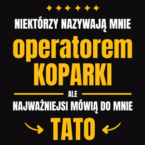 Tata Operator Koparki - Męska Bluza z kapturem Czarna