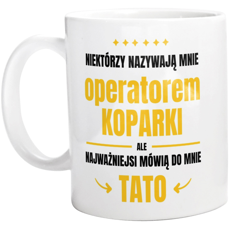 Tata Operator Koparki - Kubek Biały