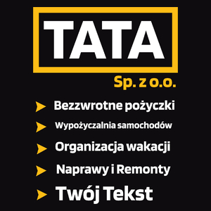 Tata Sp zoo Personalizacja - Męska Bluza Czarna