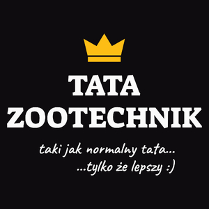 Tata Zootechnik Lepszy - Męska Koszulka Czarna