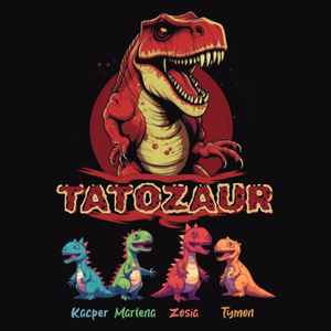 Tatozaur T-rex - Męska Bluza Czarna