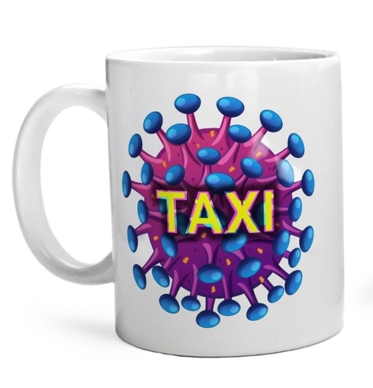 Taxi HIV Taksówka Złotówa Afera - Kubek Biały