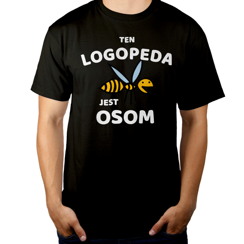 Ten Logopeda Jest Osom Awesome - Męska Koszulka Czarna