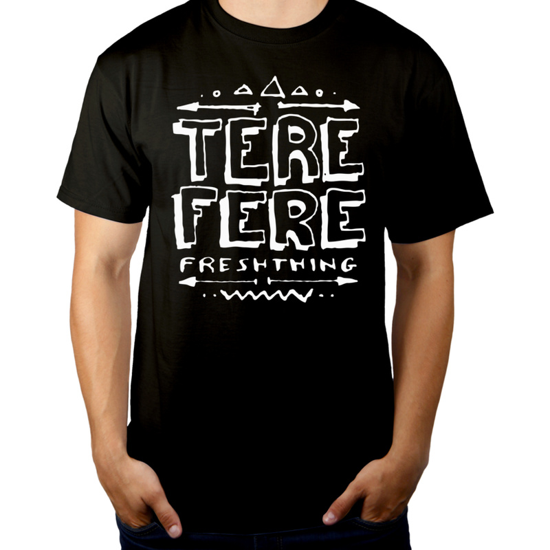 Terefere - Męska Koszulka Czarna