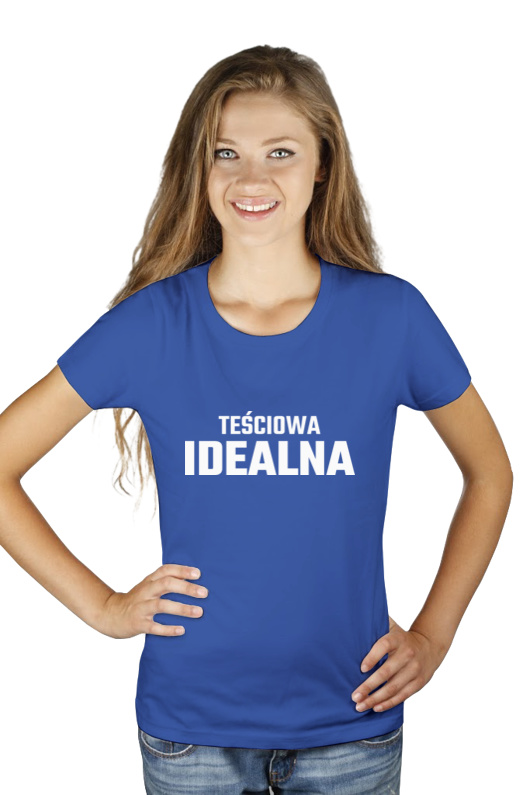 Teściowa Idealna - Damska Koszulka Niebieska