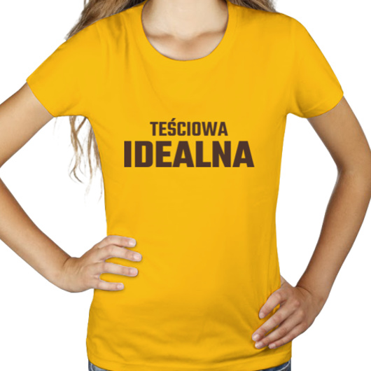 Teściowa Idealna - Damska Koszulka Żółta