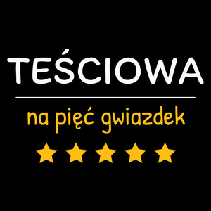 Teściowa Na 5 Gwiazdek - Torba Na Zakupy Czarna