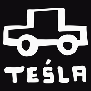 Tesla Teśla - Męska Bluza z kapturem Czarna