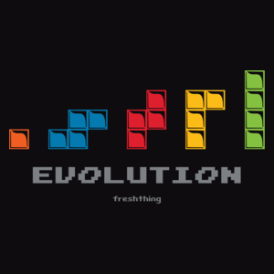 Tetris Evolution - Męska Bluza z kapturem Czarna