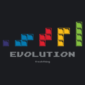 Tetris Evolution - Damska Koszulka Czarna