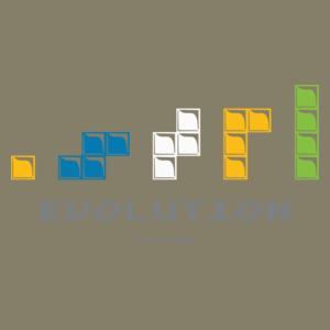 Tetris Evolution - Męska Koszulka Jasno Szara