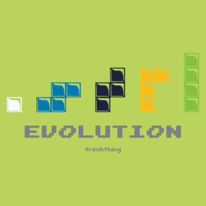 Tetris Evolution - Damska Koszulka Jasno Zielona
