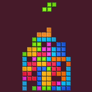 Tetris game - Męska Koszulka Burgundowa