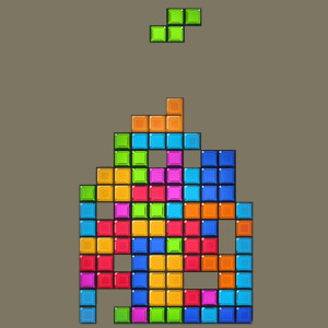 Tetris game - Męska Koszulka Khaki