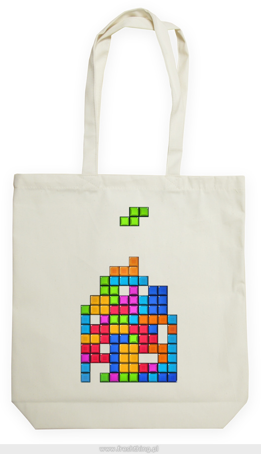 Tetris game - Torba Na Zakupy Natural
