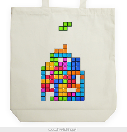 Tetris game - Torba Na Zakupy Natural